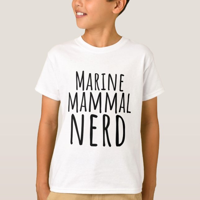 T-shirt Mammifère marin Nerd (Devant)