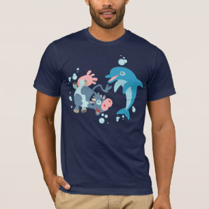 T-shirt Mammifères de mer de bande dessinée : Seacow et