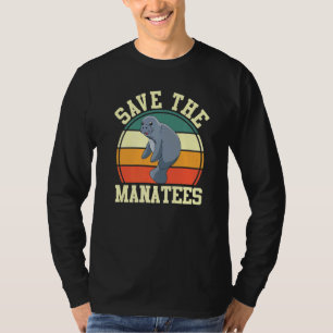 T-shirt Mammifères marins Rétro Sauvez Les Manatées