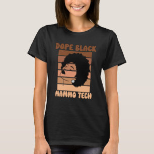 T-shirt Mammo noir Tech Afro Mammographie Radiologique Tec