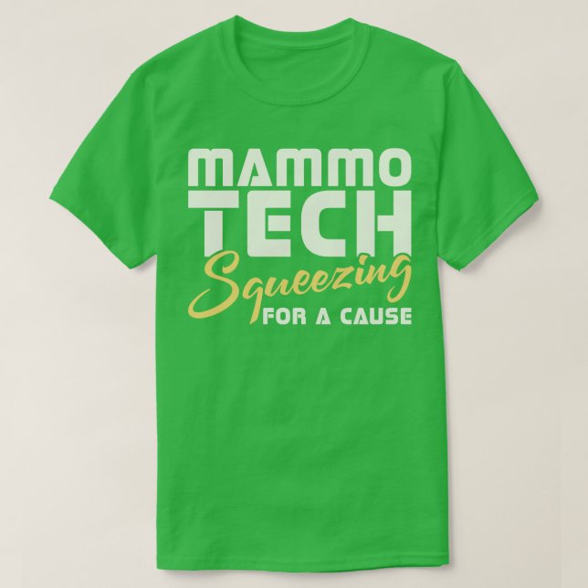 T-shirt Mammo Tech Squezing Pour Une Cause (Design devant)