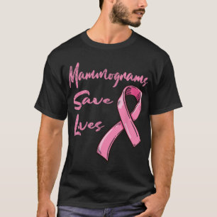 T-shirt Mammogrammes Sauver des vies Sensibilisation au ca