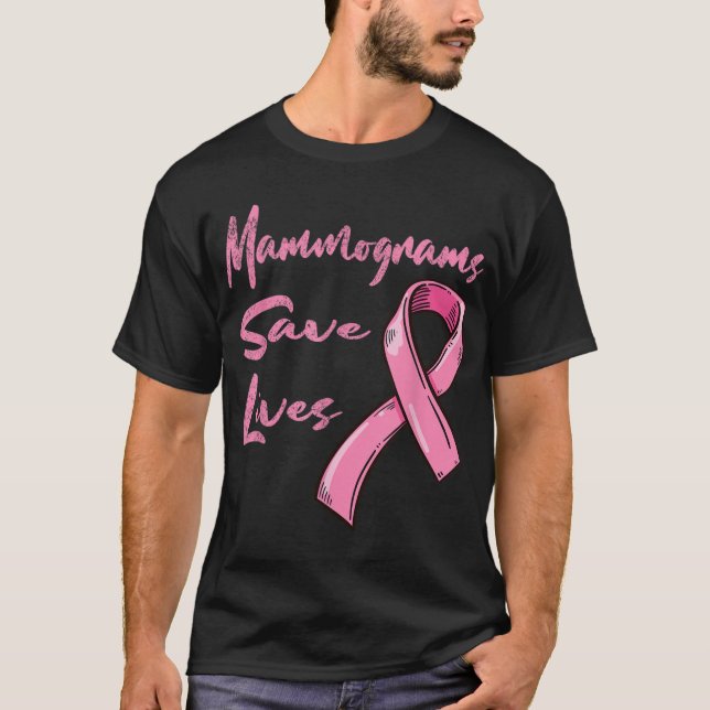 T-shirt Mammogrammes Sauver des vies Sensibilisation au ca (Devant)