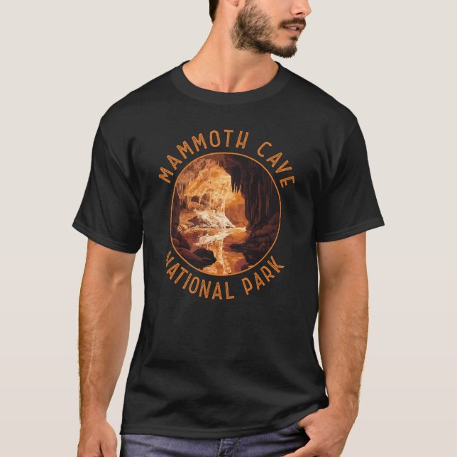 T-shirt Mammoth Cave National Park Retro Distressed Circle (Devant)