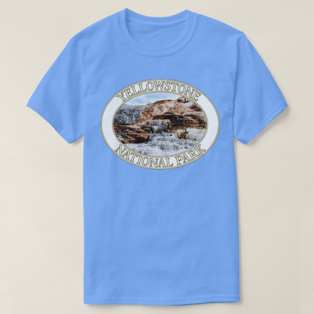 T-shirt Mammoth Springs au parc national Yellowstone à Wy (Design devant)