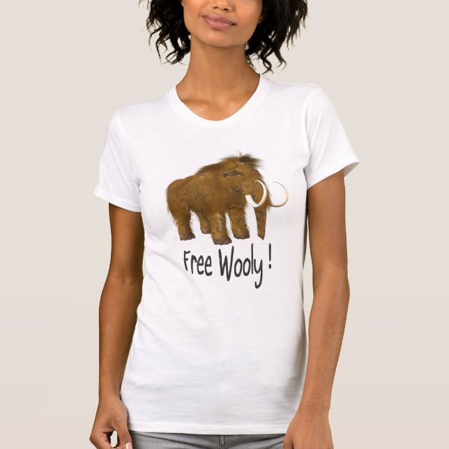 T-shirt Mammothe laine "libre" (Devant)
