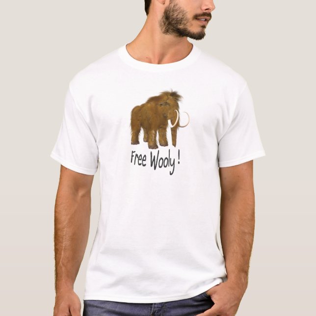 T-shirt Mammothe laine "libre" (Devant)