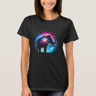 T-shirt Mammouth Laineux Graphique Galaxie Cosmique Espace