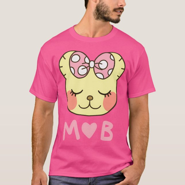 T-shirt Mammy Bear Chihayafuru Avec Un Coeur (Devant)