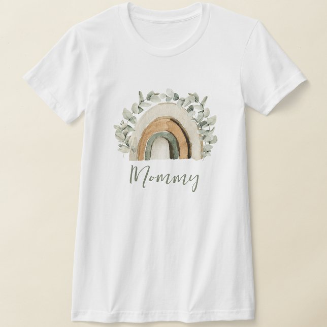 T-shirt Mammy Boho Arc-en-ciel (Mommy Boho Rainbow T-Shirt by Painted Paperie
)