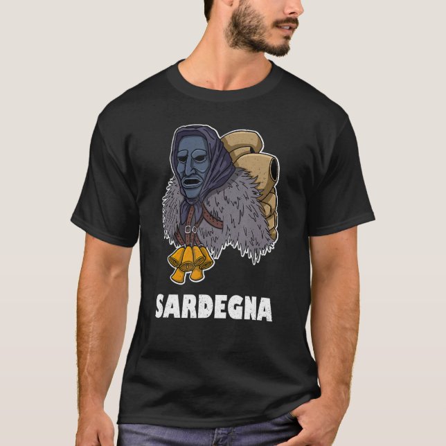 T-shirt Mamuthones Issohadores Sardaigne Sardaigne Italie  (Devant)