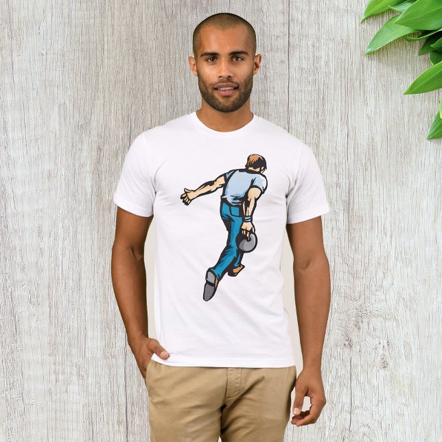 T-shirt Man Bowling Mens (Créateur téléchargé)
