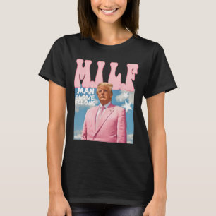 T-shirt Man I Love Felons Funny Trump Pink 2024 Pour Prési