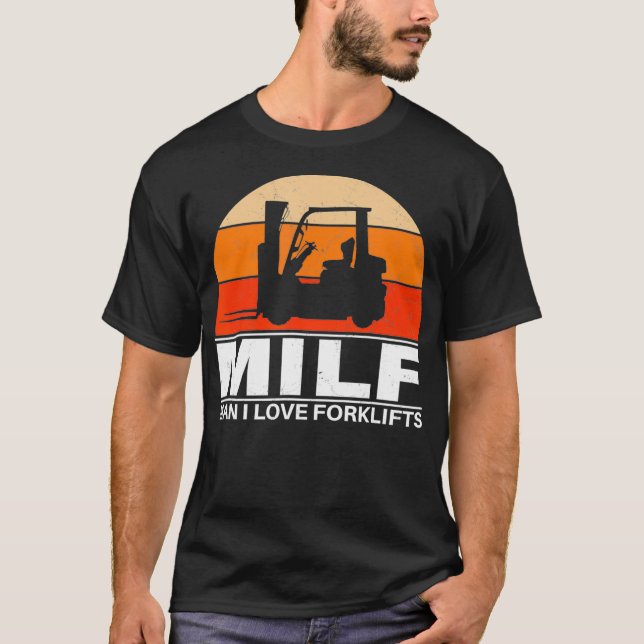 T-shirt Man I love Forklifts  (Devant)
