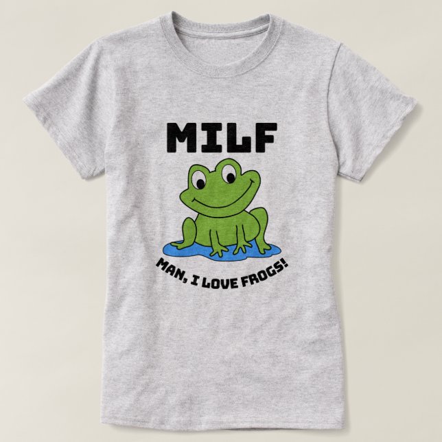 T-shirt Man I Love Frogs - Drôle citation de grenouille T- (Design devant)