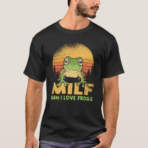 T-shirt Man I Love Frogs Funny Frog Citation Amphibian Lot