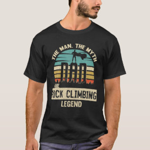 T-shirt Man Myth Legend Papa Rock Escalade