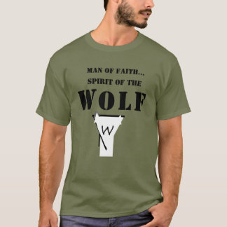 T-shirt Man of Faith ...Spirit of The Wolf SHIRT
