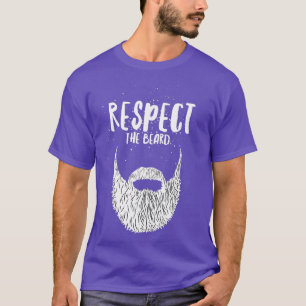 T-shirt Man Respect the Beard drôle en disant humour sarca