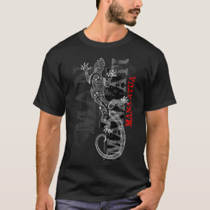 T-shirt Mana Atua - Pouvoir des dieux (écriture rouge)