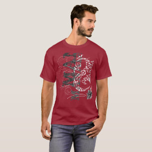 T-shirt Manaia - gardien (écriture rouge)
