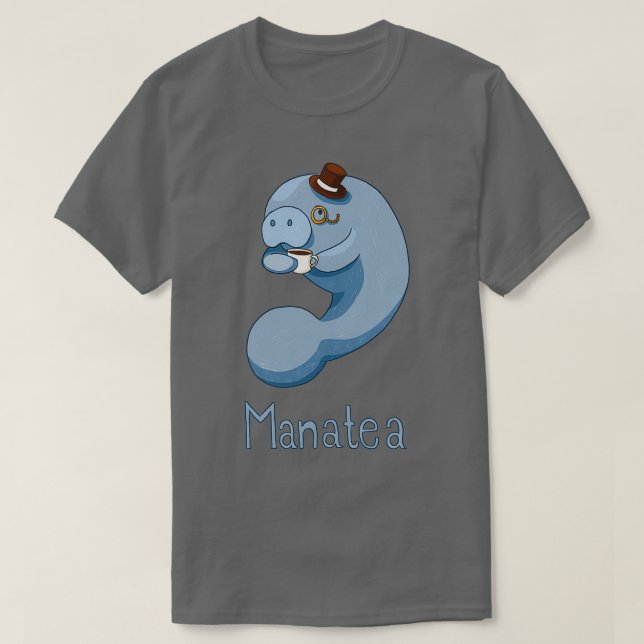 T-shirt Manatea Mana avec une tasse de thé (Design devant)