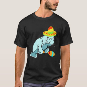 T-shirt Manatee Costume Sombrero Mexicain Vache de mer Dug