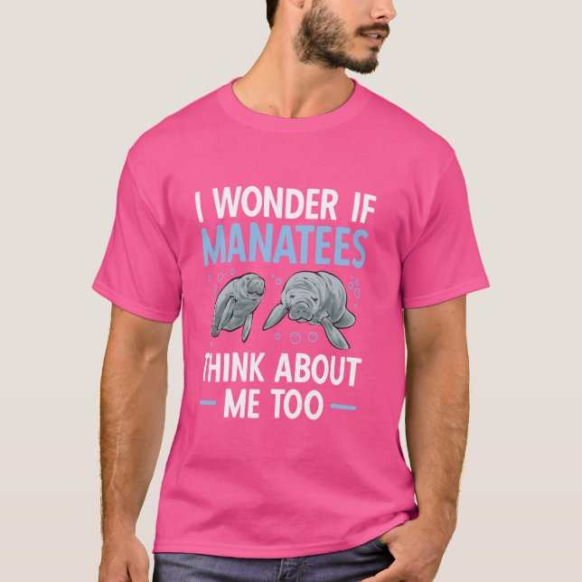 T-shirt Manatee Mer Animal Manatee (Devant)
