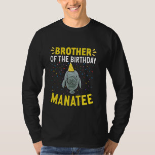 T-shirt Manatee Sea Animal Frère Du Manatee Anniversaire