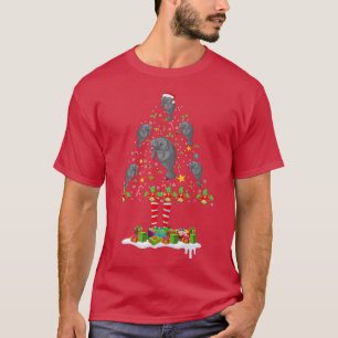 T-shirt Manatees sapin de Noël Drôle Manatee Noël Manatee