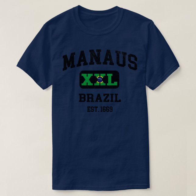 T-shirt Manaus Brésil XXL Design sportif (Design devant)