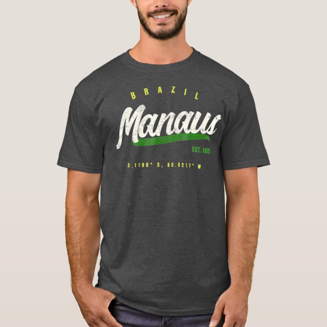T-shirt Manaus Vintage Brésil (Devant)