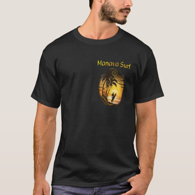 T-shirt Manava Surf Tahiti (Devant)