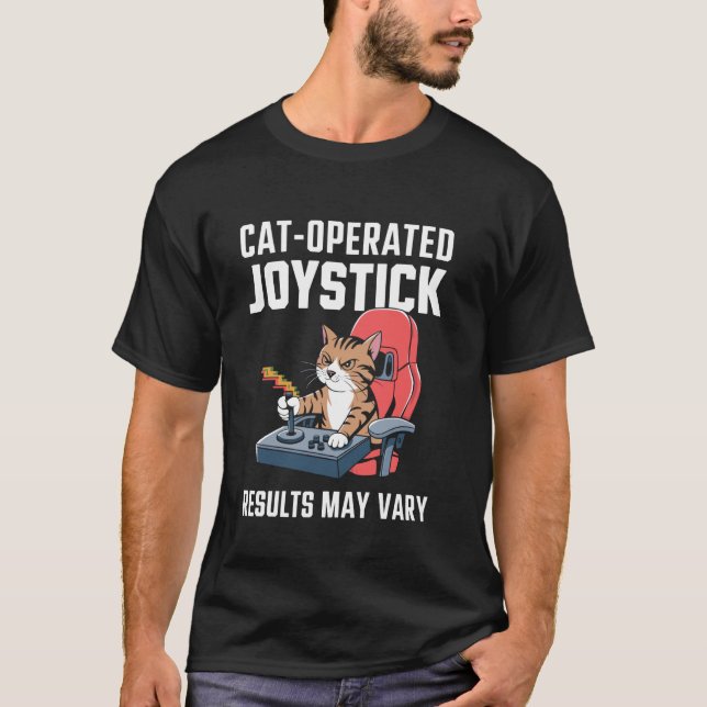 T-shirt Manche Actionné par un Chat Résultats Variables Ch (Devant)