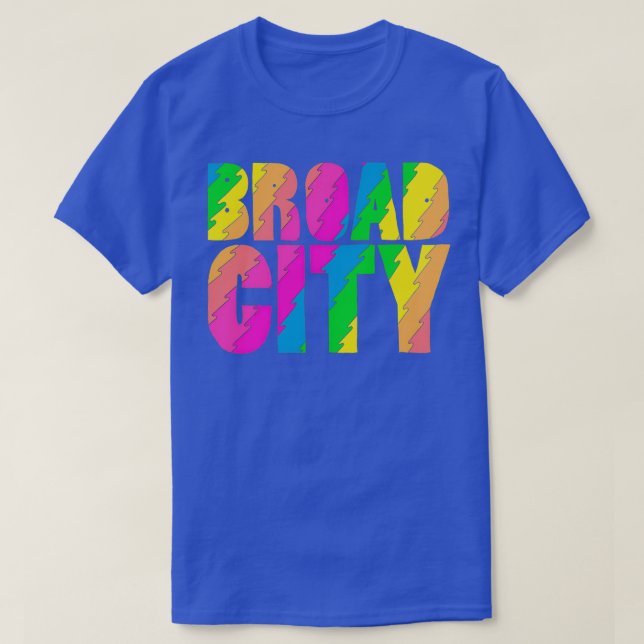 T-shirt Manche De Baseball BROADCITY (Design devant)