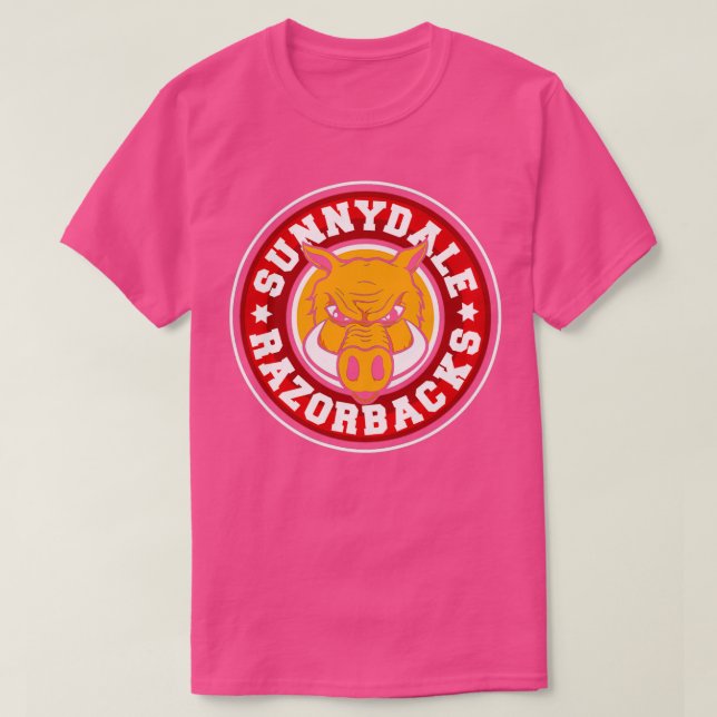 T-shirt Manche de baseball Sunnydale Razorbacks (Design devant)