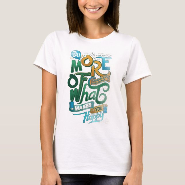 T-shirt Manche longue ADOM "Faites plus de ce qui vous ren (Devant)