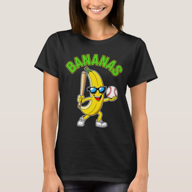 T-shirt Manche longue banane drôle  (Devant)