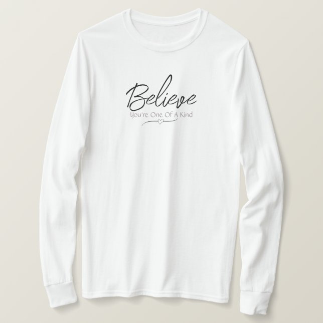 T-shirt Manche longue blanche (Design devant)