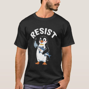 T-shirt Manche pingouin résiste et des manchots protestent