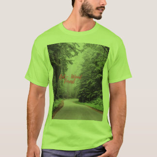T-shirt Manches courtes pour hommes de la forêt de bois ro