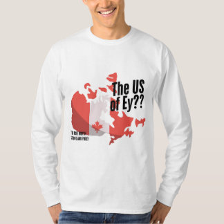 T-shirt Manches longues patriotiques canadiennes drôles
