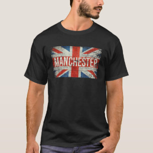 T-shirt Manchester Angleterre Royaume-Uni Drapeau Bristien
