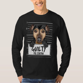 T-shirt Manchester Terrier Mugshot Chien coupable