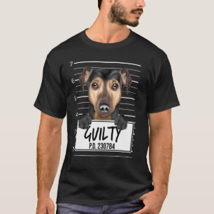 T-shirt Manchester Terrier Mugshot Chien coupable