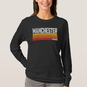 T-shirt Manchester Vermont Vintage Graphic Retro 1980 les 
