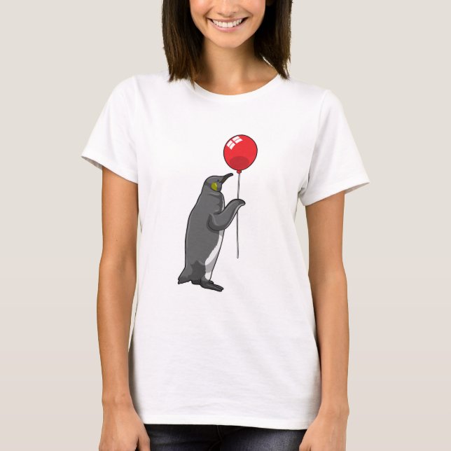 T-shirt Manchot avec ballon (Devant)