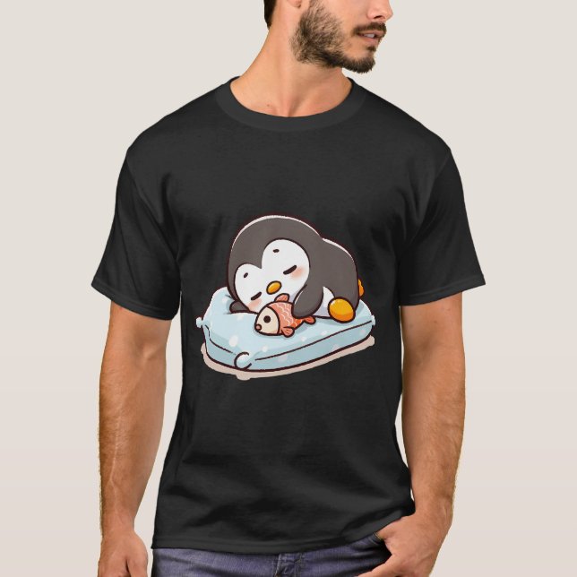 T-shirt Manchot bébé endormi (Devant)