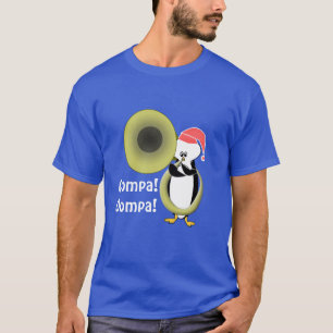 T-shirt Manchot Bébé Jouant du Tuba Personnalisable