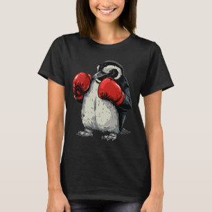 T-shirt Manchot boxeur avec gants de boxe Kickboxing Drôle